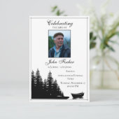 Beerdigung Foto Gebet Karte Schwarz-weiß Bibelvers (Stehend Vorderseite)