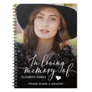 Beerdigung-Foto - Gedächtnis teilen Notizblock