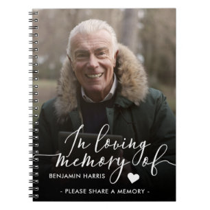 Beerdigung-Foto - Gedächtnis teilen Notizblock