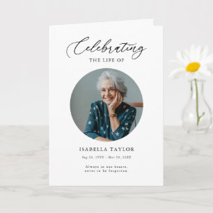 Beerdigung Foto Gedächtnisordnung des Dienstprogra Karte