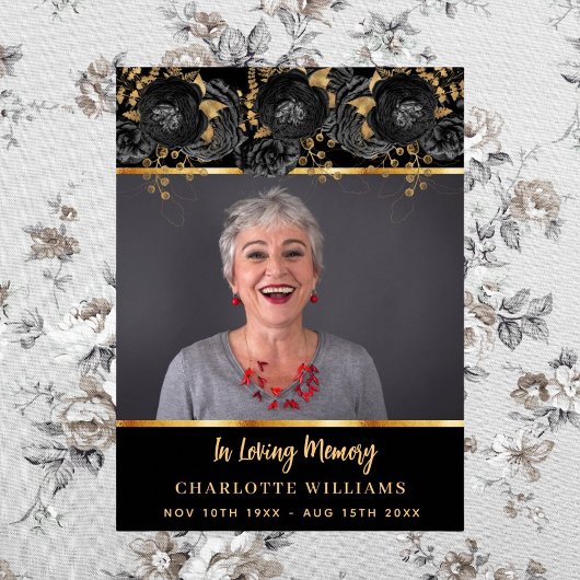 Beerdigung Foto-Gedenkveranstaltung Poster