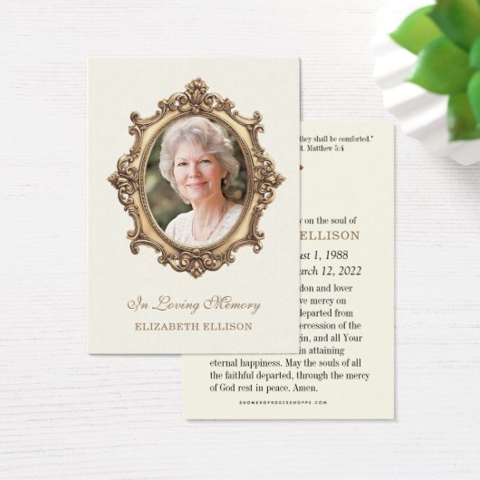 Beerdigung Foto katholische Gedenkkarte (Schreibtisch)