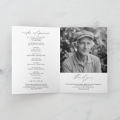 Beerdigung Foto Obituärer Dienstorden eingeflossen Programm (Innenseite)