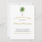 Beerdigung Foto Palme Tree Ein perfektes Wochenend Einladung (Vorderseite)