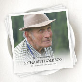 Beerdigung-Foto | Personalisierte Gedenkstätte Serviette