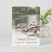 Beerdigung Foto Simple Stones Danke (Stehend Vorderseite)