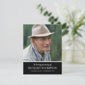 Beerdigung Foto Vielen Dank | Dienstplan Dankeskarte (Stehend Vorderseite)