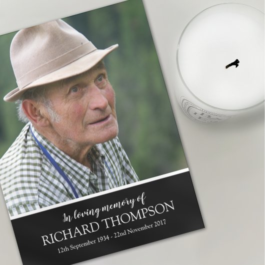 Beerdigung Foto Vielen Dank | Dienstplan Dankeskarte