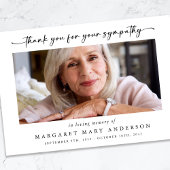 Beerdigung Foto Vielen Dank für Ihre Sympathiekart Dankeskarte