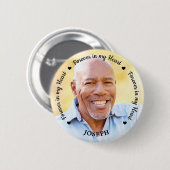 Beerdigung für immer in meinem Herzen Custom Foto  Button (Vorne & Hinten)