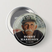 Beerdigung für immer in unseren Herzen | FOTO Button (Vorne & Hinten)