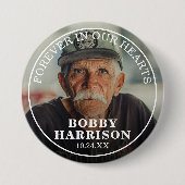 Beerdigung für immer in unseren Herzen | FOTO Button (Vorderseite)