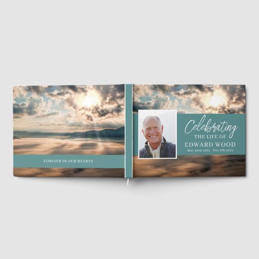 Beerdigung Gästebuch mit Top-Foto (Voll)