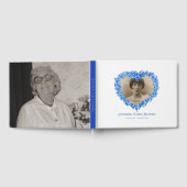 Beerdigung Gästebuch vergessen-me-nots Blume blau (Voll)