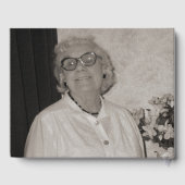 Beerdigung Gästebuch vergessen-me-nots Blume blau (Rückseite)