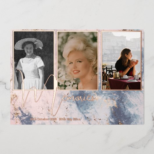 Beerdigung Gedächtnis Parco Civico-Ciani Folieneinladung (Vorderseite)