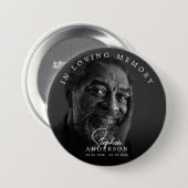 Beerdigung/Gedächtnisbezogene Übersetzung und Foto Button (Vorne & Hinten)