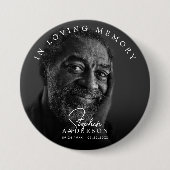 Beerdigung/Gedächtnisbezogene Übersetzung und Foto Button (Vorderseite)