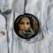 Beerdigung/Gedächtnisliebe Benutzerdefinierter Tex Button (Beispiel)