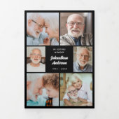 Beerdigung/Gedenken/Feier des Lebens mit mehreren Dreifach-gefaltete Programmkarte (Cover)