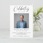 Beerdigung Gedenkfeier Foto Feier des Lebens Einladung (Stehend Vorderseite)