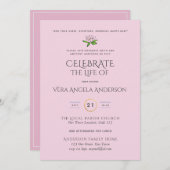 Beerdigung Gedenkfeier INVITE Feier des Lebens (Vorne/Hinten)