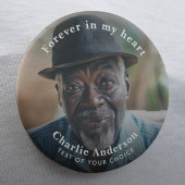 Beerdigung/Gedenkfeier Modernes Foto Tribute Custo Button