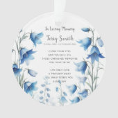 Beerdigung/Gedenkfeier Ornament (Vorderseite)