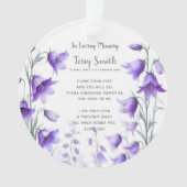 Beerdigung/Gedenkfeier Ornament (Vorderseite)