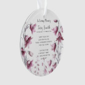 Beerdigung/Gedenkfeier Ornament (Vorderseite)