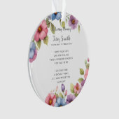 Beerdigung/Gedenkfeier Ornament (Vorderseite)