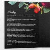 Beerdigung/Gedenkfloral 7-Foto Modernes Drehbuch Dreifach-gefaltete Programmkarte (Innen Erste Seite)