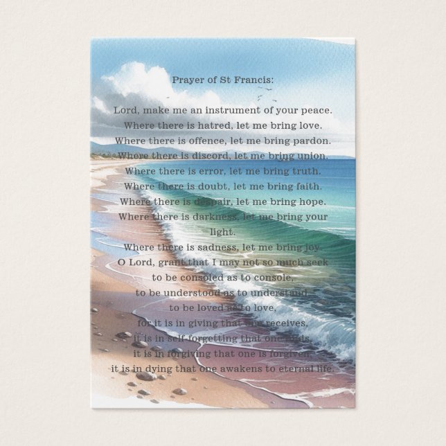 Beerdigung / Gedenkgebet des hl. Franziskus (Vorderseite)