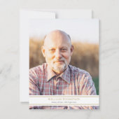 Beerdigung Gedenkgrün Christliches Foto Dankeskarte (Rückseite)