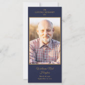 Beerdigung Gedenkkarte Foto Grüne Gebetskarte (Vorderseite)