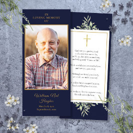 Beerdigung Gedenkkarte Foto Grüne Gebetskarte