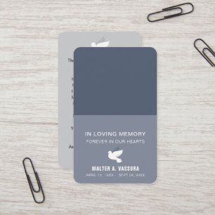 Beerdigung Gedenkstätte Gebet Doofenkarte Visitenkarte