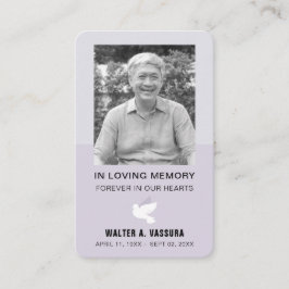 Beerdigung Gedenkstätte Gebet Doofenkarte Visitenkarte