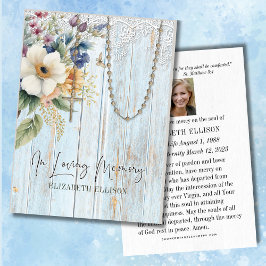 Beerdigung Gedenkstätte Gebet Rosary-Blume