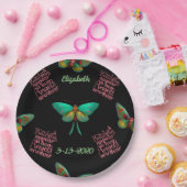 Beerdigung Gedenkstätte Personalisierte Schmetterl Pappteller (Party)