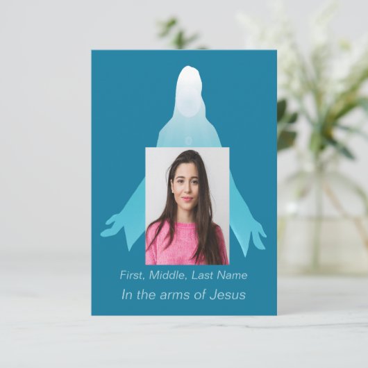 Beerdigung Gedenkstein Danke Jesus (Stehend Vorderseite)