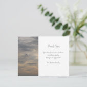 Beerdigung / Gedenkveranstaltung Dankeschön Flachb Einladung (Stehend Vorderseite)