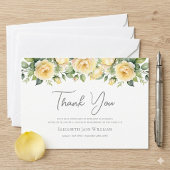 Beerdigung Gelbes Gelbe Rose Dankeskarte