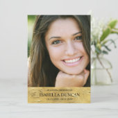 Beerdigung | Gold | In Love Memory Foto (Stehend Vorderseite)