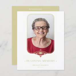 Beerdigung Golden Effect Ornamental Lace Effect Fo