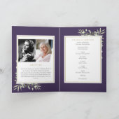 Beerdigung Greenery Gedenkorden gefälscht Programm (Innenseite)