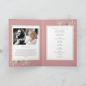 Beerdigung Grüne Gedenkstätte geklappte Dienstordn Programm (Innenseite)