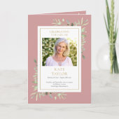 Beerdigung Grüne Gedenkstätte geklappte Dienstordn Programm (Vorderseite)