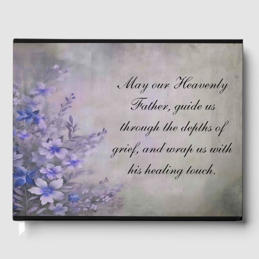 Beerdigung Guestbook Memorial Sentiments Gästebuch (Vorderseite)