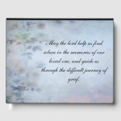 Beerdigung Guestbook Memorial Sentiments Gästebuch (Vorderseite)